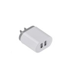 &Icirc;ncărcător dublu de perete Mufă SUA 2.4A / 1A 17W 5V USB