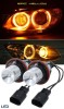 Set 2 Becuri Led Marker Angel Eyes BMW E39 E60 E61 E39 E63 E64 E65 E66 E83 X5 BMW, galben