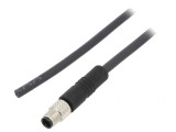 Conector M5 3P Neecranați IP67 Aurit