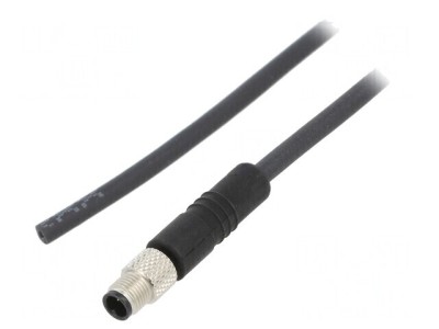 Conector M5 3P Neecranați IP67 Aurit foto