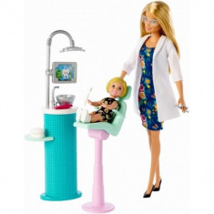 Barbie Cariere - set mobilier cu papusa la stomatolog foto