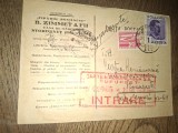 CARTE POSTALA , RECLAMA BUCOVINA, LOC. STOROJINET- B.ZIMMET &amp; FII , CASA DE MARFURI