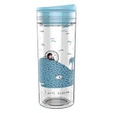 Sticla pentru apa SlideCup Crystal - Whale | Chic mic