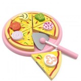 Cumpara ieftin Jucarie educativa Pizza din lemn, Wooden Toys