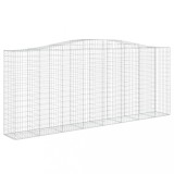 Cumpara ieftin Cos gabion arcuit, 400x50x160/180 cm, fier galvanizat