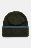 Bomboogie caciula culoarea verde, din tricot gros, LU8280TZVA3