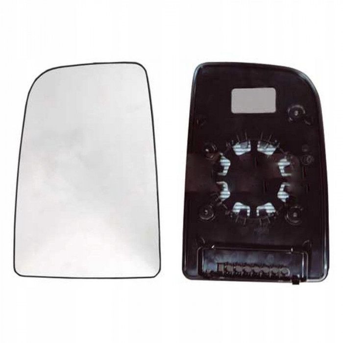 Geam oglinda Mercedes Sprinter 2524 07.2018, VW Crafter 12.2017, Stanga, Crom, Fara incalzire, Convex, BestAutoVest 5065548E superioara, fixare