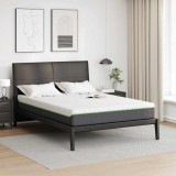 vidaXL Saltea Alb și gri 140 x 200 cm Arcuri din buzunar 4106366