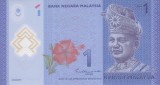 Bancnota Malaezia 1 Ringgit (2021) - P51c UNC ( polimer - vezi descriere )