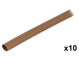 Manşon termocontractabil 3:1 6mm 200mm maro (10 buc.)
