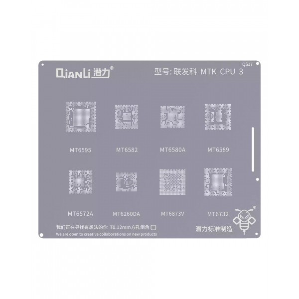 Sita BGA QIANLI QS17 pentru CPU MediaTek 6500 / 6200 / 6700 / 6800 Series