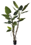 Cumpara ieftin Planta artificiala in ghiveci Alocasia 26 frunze &Oslash;110x200h