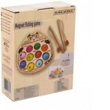 Joc din lemn, La pescuit, magnetic, multicolor