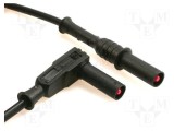 Cablu de măsurare 20A 1kV 1m negru ELECTRO-PJP