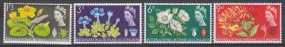 Marea Britanie 1964 - Flori - Al 10-lea Congres Botanic Internațional, Edinburgh, MNH foto