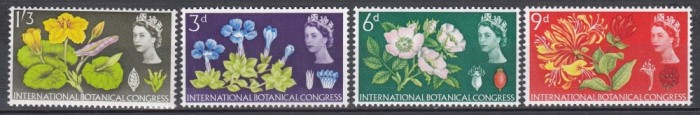 Marea Britanie 1964 - Flori - Al 10-lea Congres Botanic Internațional, Edinburgh, MNH