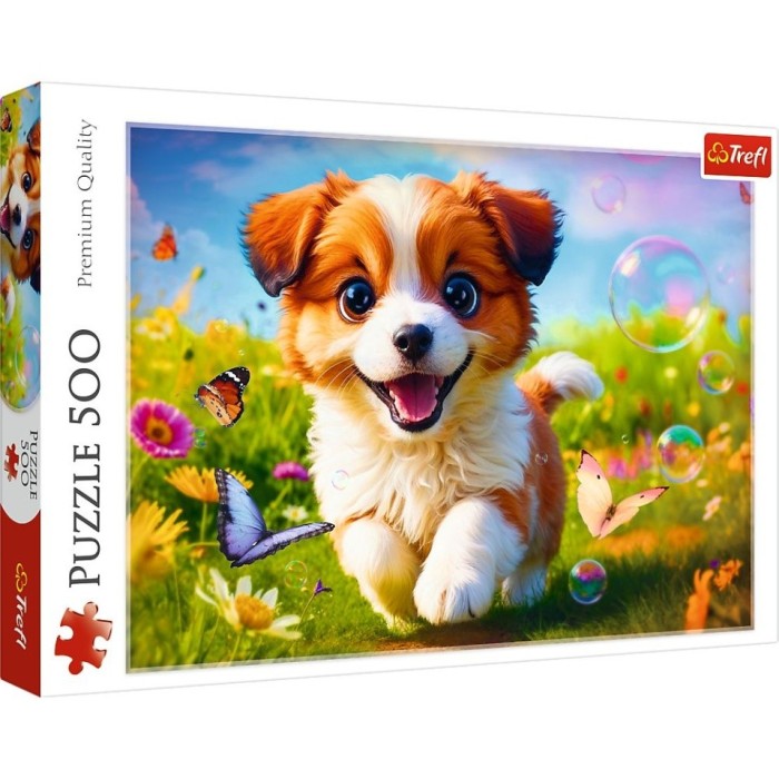 PUZZLE TREFL 500 CATELUL FERICIT