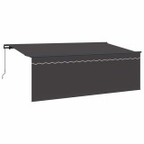 vidaXL Cortina Retractabilă Manual Antracit 400 x 200 cm 3329802