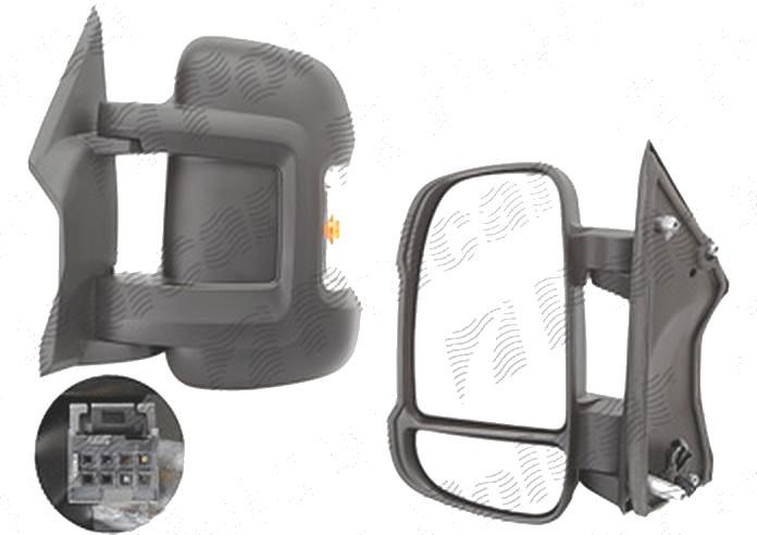 Oglinda exterioara Fiat Ducato (250) 09.2006-2021, Peugeot Boxer (250) 09.2006-2021, Citroen Jumper (250), 09.2006-2021, Stanga, reglare manuala; car