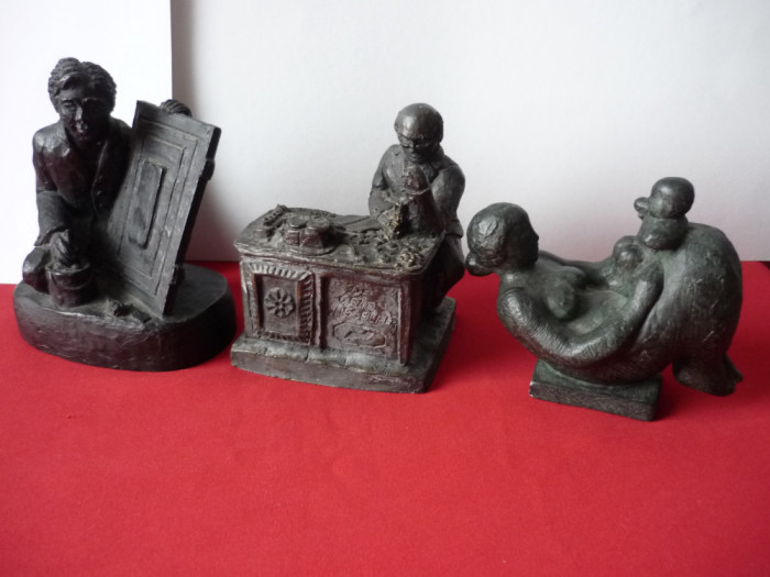 STATUETA DIN RASINA LOT 3 BUC.