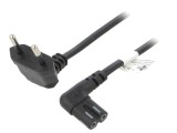 Cablu Alimentare 3m Mufă Unghiulară CEE 7/16 la IEC C7