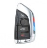 Carcasa cheie Smart Key Topautochei® pentru BMW X1 F48, X5 F15 F85, X6 F16 F86, 2 F45 F46 4 butoane negru