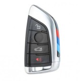 Carcasa cheie Smart Key Topautochei&reg; pentru BMW X1 F48, X5 F15 F85, X6 F16 F86, 2 F45 F46 4 butoane negru