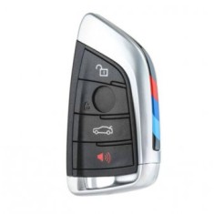 Carcasa cheie Smart Key Topautochei&reg; pentru BMW X1 F48, X5 F15 F85, X6 F16 F86, 2 F45 F46 4 butoane negru
