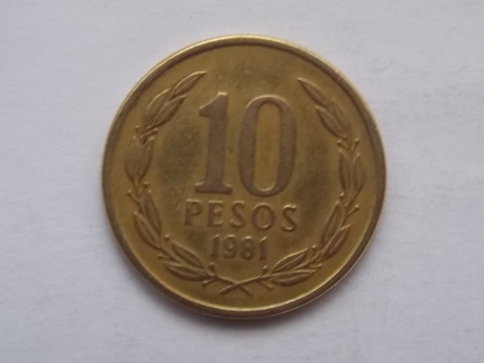 10 PESOS 1981 CHILE