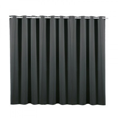 Draperie opaca cu inele Jemidi, 300 x 245 cm, Gri, Poliester, 55275.22.02 foto