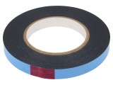 Bandă dublu adezivă acril 15mm x 10m