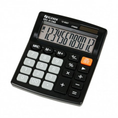 Calculator de birou 12 digiti, 124 x 102 x 25 mm, Eleven SDC-812NR