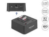 Docking station pentru 2 x M.2 NVMe PCIe SSD cu functie de Clona/Erase, Delock 64300
