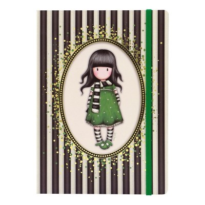 Gorjuss Stripes Agenda A5 cu folie aurie - The Scarf foto