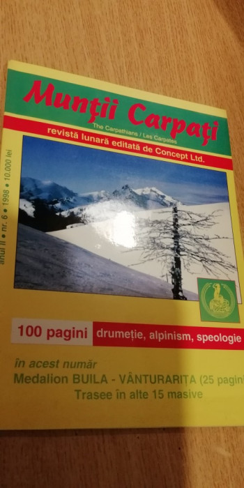 myh 63 - 44 - MUNTII CARPATI - NR 6 - 1998 - PIESA DE COLECTIE