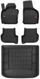 Set Covorase Auto Cauciuc Negro Seat Toledo 3 5P2 2004-2009 Pro Line Tip Tavita 3D 3D407145 + Tavita Portbagaj Negro Seat Toledo 3 5P2 2004-2009 TM406