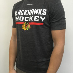 Chicago Blackhawks tricou de bărbați Locker Room 2016 black - S