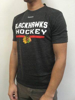 Chicago Blackhawks tricou de bărbați Locker Room 2016 black - S foto