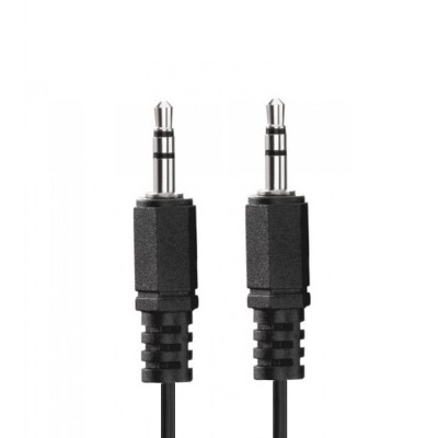 Cablu auxiliar Jack 3.5 mm tata - Jack 3.5mm tata , 10 cm , negru foto