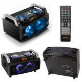 Sound box portabil, telecomanda, difuzoare iluminate, USB, SD, FM, RMS 60 W, Ibiza