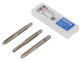 Set Tarod de Filetare M6, 3buc, Suport Pătrat, Manual