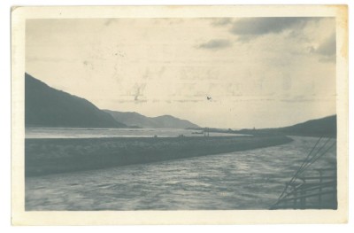 3705 - ORSOVA, Danube Kazan, Romania - old postcard, real Photo - used - 1933 foto