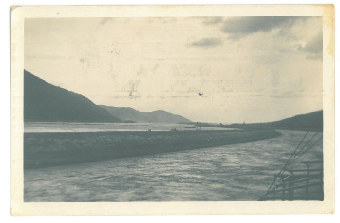 3705 - ORSOVA, Danube Kazan, Romania - old postcard, real Photo - used - 1933
