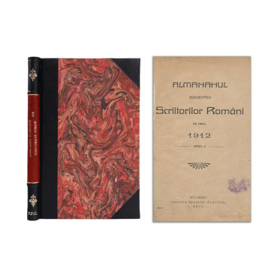 Almanahul Societății Scriitorilor Rom&amp;acirc;ni, anul I, 1912 foto
