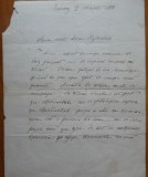 Scrisoare olografa Dimitrie Sturdza, Cernauti, 1850, cu transcrierea ei