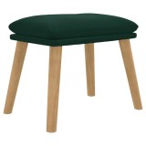 Cumpara ieftin Taburet, verde inchis, 45x29,5x35 cm, catifea