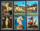 BC69, Paraguay 1971, 6 timbre picturi, Nestampilat