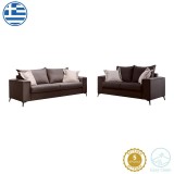 Cumpara ieftin Set 2 canapele cu 2 locuri Verona x2 Pako World Gri inchis 225x93x100 cm