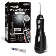 Irigator / Dus Bucal, Waterpik, WP-562, Black, fara fir, 4 Varfuri Incluse, 3 Trepte, Rezevor 210ml, Rotatie 360 foto