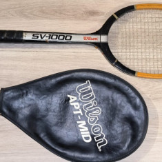 RACHETA TENIS CAMP WILSON SV 1000 - COLECTIE lemn include husa